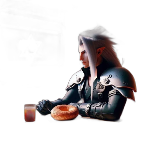 food, dragon, robot, sword, concept art, fantasy art, 3d render, photorealistic transparent PNG cut-out