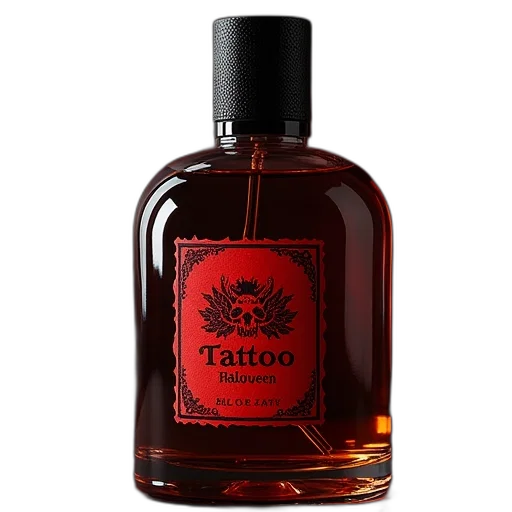 bottle, photorealistic, tattoo, halloween transparent PNG cut-out