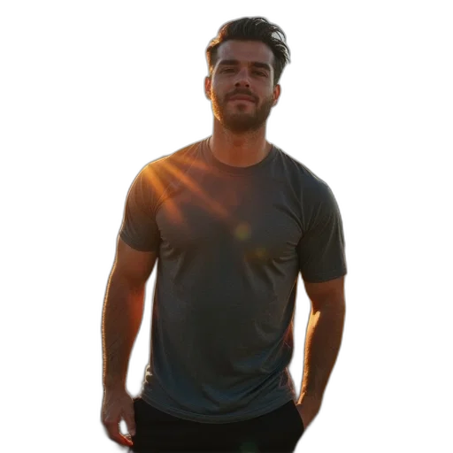 staff, jacket, face, hair transparent PNG cut-out
