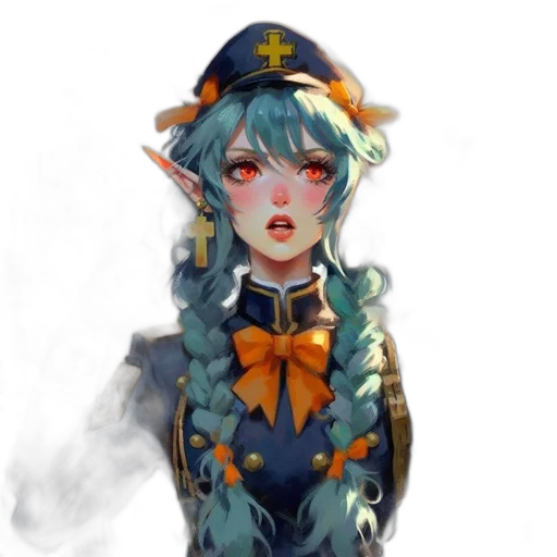 staff, crown, face, dress, fantasy art, concept art, pixel art, anime transparent PNG cut-out