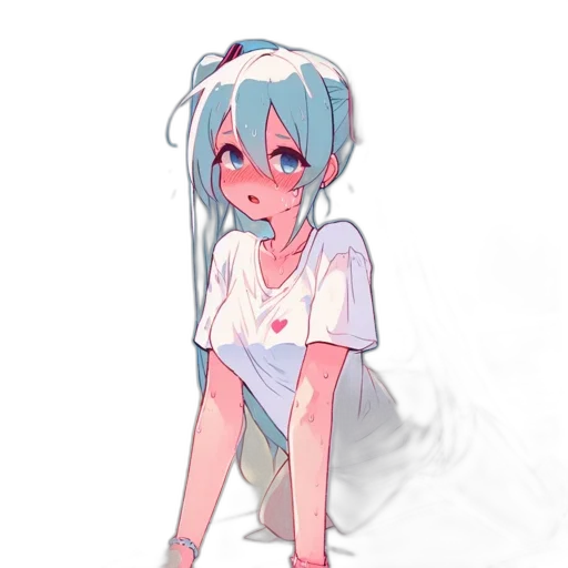 dress, robot, creature, staff, anime, pixel art, concept art, vaporwave transparent PNG cut-out
