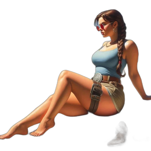 dress, weapon, staff, robot, concept art, fantasy art, 3d render, pixel art transparent PNG cut-out