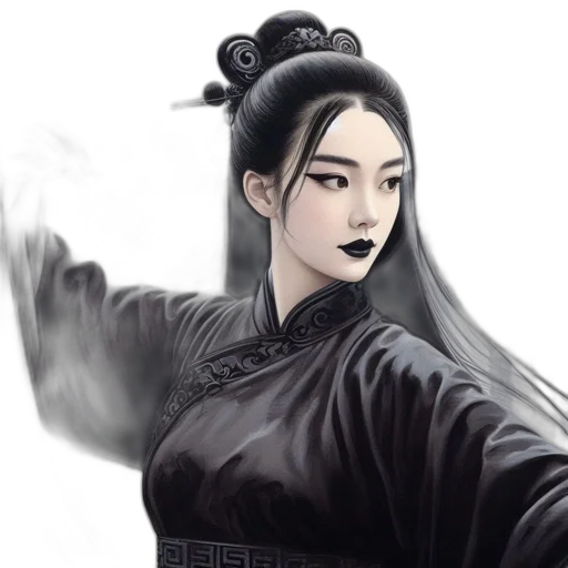 staff, fantasy art, concept art, photorealistic, oil painting, fire, monochrome, dark transparent PNG cut-out