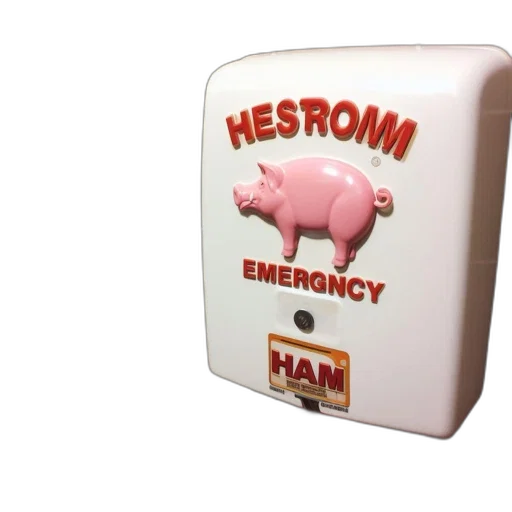 emergency, soap, dispenser, hes, red, depicted, bathroom, wall transparent PNG cut-out