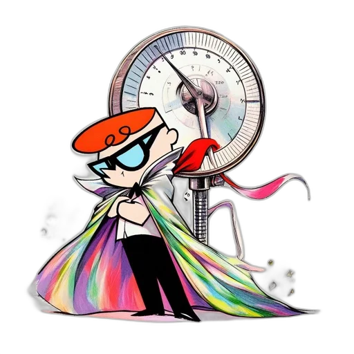 umbrella, dress, hat, creature, cartoon, cyberpunk, concept art, vaporwave transparent PNG cut-out