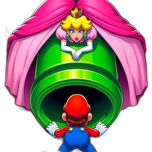 crown, dress, weapon, hat, concept art, pixel art, 3d render, vaporwave transparent PNG cut-out