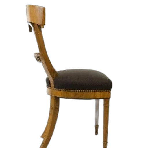 furniture, staff, crown, 3d render, classic, wooden, chair, dark transparent PNG cut-out