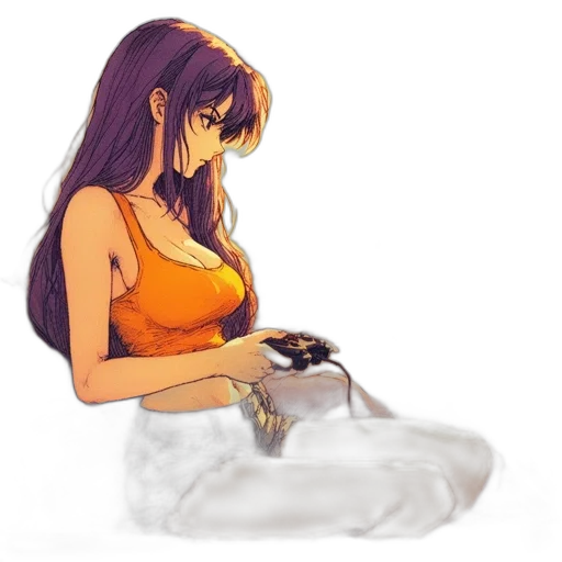 dress, weapon, jewelry, staff, pixel art, watercolor, concept art, anime transparent PNG cut-out