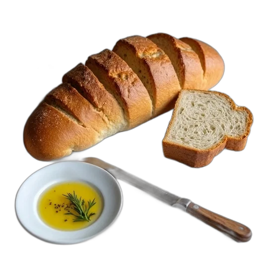 food, weapon, animal, photorealistic, 3d render, rustic, bread, loaf transparent PNG cut-out