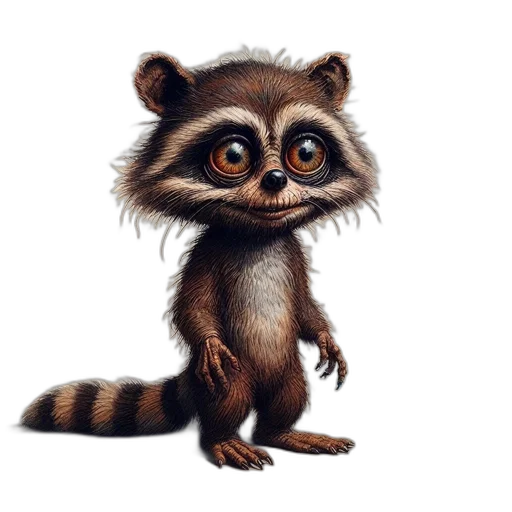 animal, creature, staff, concept art, photorealistic, fantasy art, 3d render, expressive transparent PNG cut-out