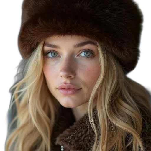 hat, face, jacket, hair, photorealistic, oil painting, fantasy art, earth tones transparent PNG cut-out