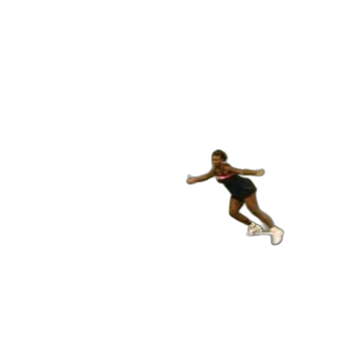 shoes, hair, pixel art, 3d render, female, tennis, player, action transparent PNG cut-out