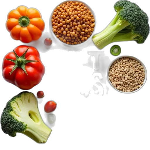 food, crown, photorealistic, green, ebook, cover, diet, chart transparent PNG cut-out