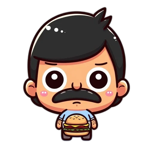 food, cartoon, pixel art, concept art, 3d render, character, large, eyes transparent PNG cut-out