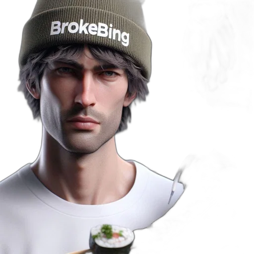hat, jacket, 3d render, photorealistic, concept art, fantasy art, bearded, man transparent PNG cut-out