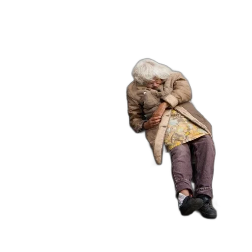 jacket, staff, shoes, mask, 3d render, concept art, elderly, person transparent PNG cut-out