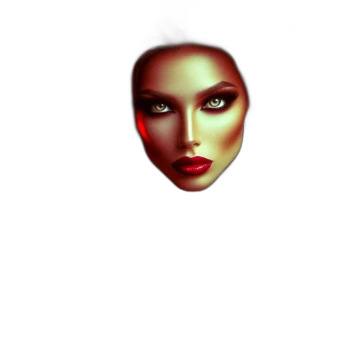 face, mask, jewelry, hat, photorealistic, pixel art, 3d render, fantasy art transparent PNG cut-out