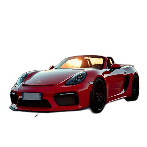 car, weapon, 3d render, photorealistic, concept art, cartoon, red, convertible transparent PNG cut-out