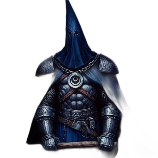 mask, hat, staff, concept art, fantasy art, pixel art, 3d render, dark transparent PNG cut-out