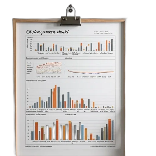 employment, chart transparent PNG cut-out