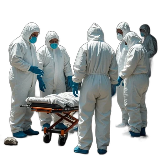 jacket, staff, weapon, group, people, hazmat, suits, standing transparent PNG cut-out