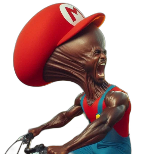 hat, creature, mask, face, concept art, 3d render, comic book art, photorealistic transparent PNG cut-out