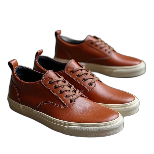 shoes, 3d render, photorealistic, leather transparent PNG cut-out