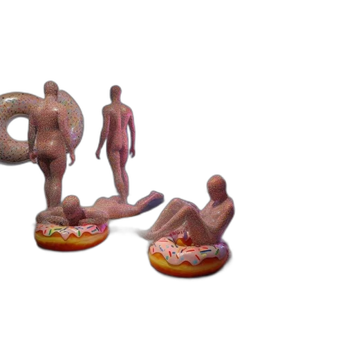 food, jewelry, furniture, shoes, 3d render, concept art, photorealistic, vaporwave transparent PNG cut-out