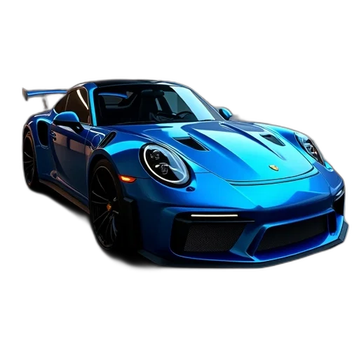 car, weapon, animal, 3d render, photorealistic, concept art, cartoon, blue transparent PNG cut-out