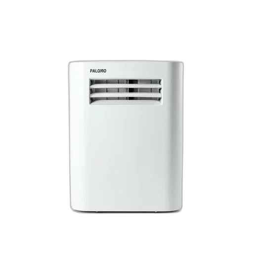 robot, 3d render, white, modern-looking, air, conditioner, sleek, design transparent PNG cut-out
