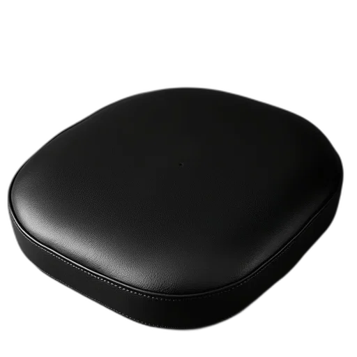 hat, furniture, jewelry, crown, 3d render, black, leather, seat transparent PNG cut-out