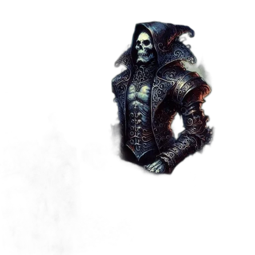 mask, jacket, staff, face, concept art, fantasy art, pixel art, comic book art transparent PNG cut-out