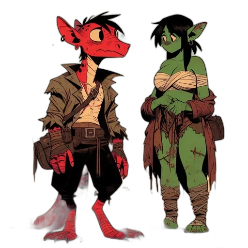 dragon, jacket, concept art, fantasy art, comic book art, pixel art, red, green transparent PNG cut-out