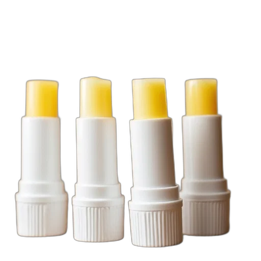 bottle, golden, set, four, identical, white, plastic, containers transparent PNG cut-out