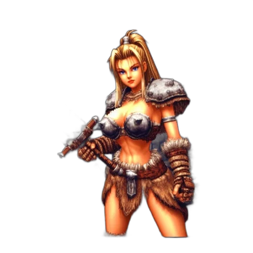 weapon, staff, sword, fantasy art, pixel art, concept art, comic book art, female transparent PNG cut-out