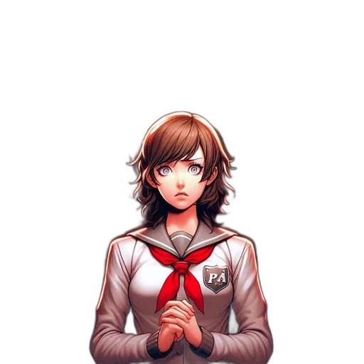 staff, jacket, face, weapon, pixel art, anime, concept art, comic book art transparent PNG cut-out