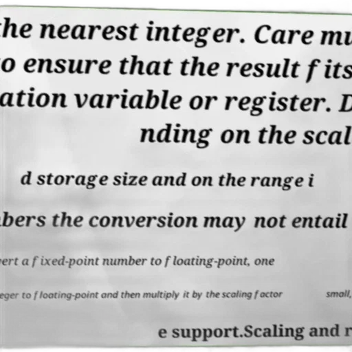 conversion, fixed-point, numbers, floating-point, involves, scaling, rounding, ensuring transparent PNG cut-out