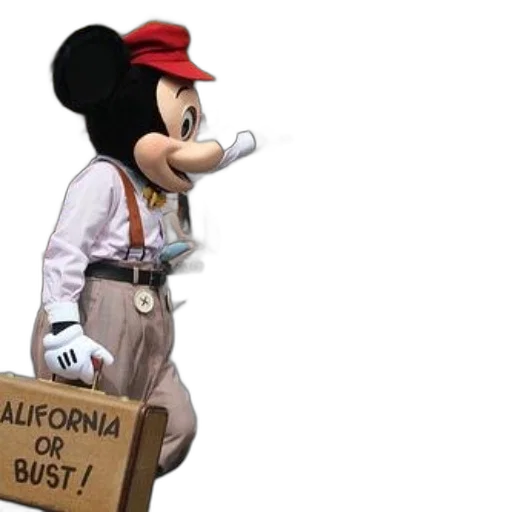 staff, concept art, mickey, mouse, dressed, construction, worker, cardboard transparent PNG cut-out