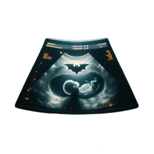 ultrasound, image, reveals, fetus, utero, displayed, alongside, equipment transparent PNG cut-out