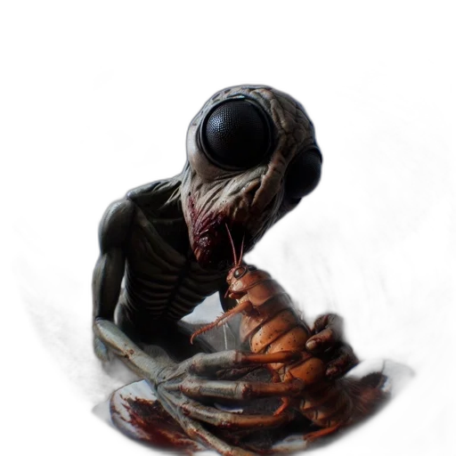 creature, food, animal, mask, concept art, 3d render, photorealistic, fantasy art transparent PNG cut-out