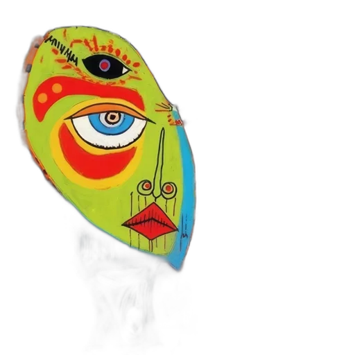 mask, face, jewelry, umbrella, photorealistic, 3d render, concept art, fantasy art transparent PNG cut-out
