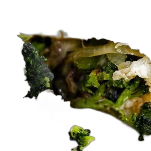 food, crown, close-up, wrap, filled, broccoli, onions, other transparent PNG cut-out