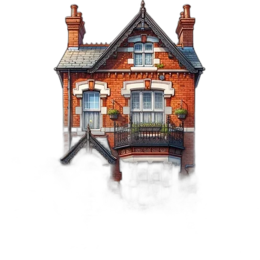 building, furniture, umbrella, photorealistic, concept art, watercolor, 3d render, city street transparent PNG cut-out