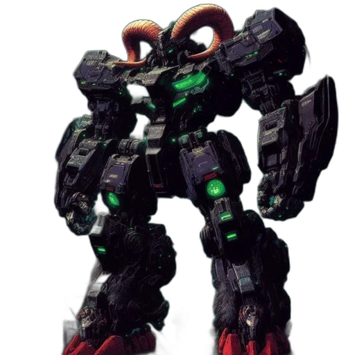robot, weapon, animal, creature, concept art, 3d render, pixel art, enormous transparent PNG cut-out