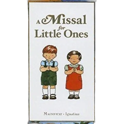 missal, little, ones, book, cover, featuring, two, children transparent PNG cut-out