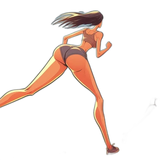 concept art, watercolor, anime, comic book art, neon, pastel, two, animated transparent PNG cut-out