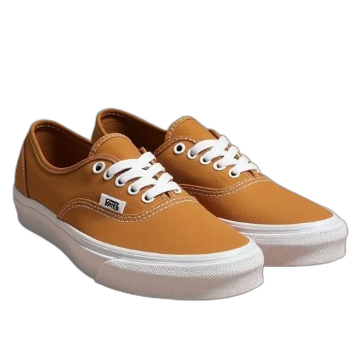 shoes, pair, tan, canvas transparent PNG cut-out