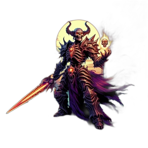 sword, staff, weapon, fantasy art, concept art, pixel art, comic book art, dark transparent PNG cut-out