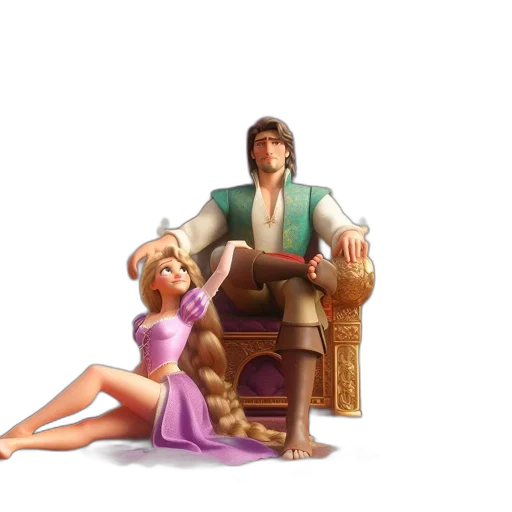 furniture, crown, dress, concept art, 3d render, fantasy art, comic book art, fire transparent PNG cut-out