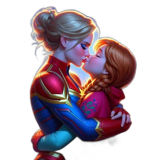 comic book art, concept art, fantasy art, pixel art, two, characters, one, red transparent PNG cut-out